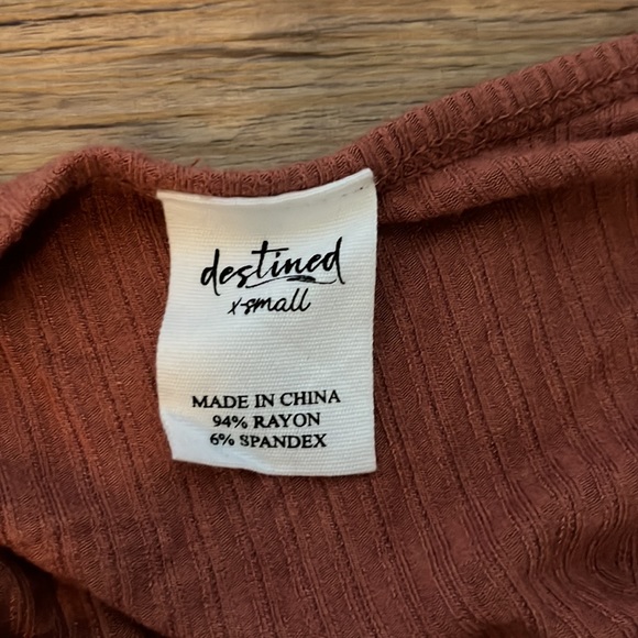 Burnt Orange Crop top - Picture 4 of 4